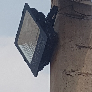 solar led flood light exported to Rwanda