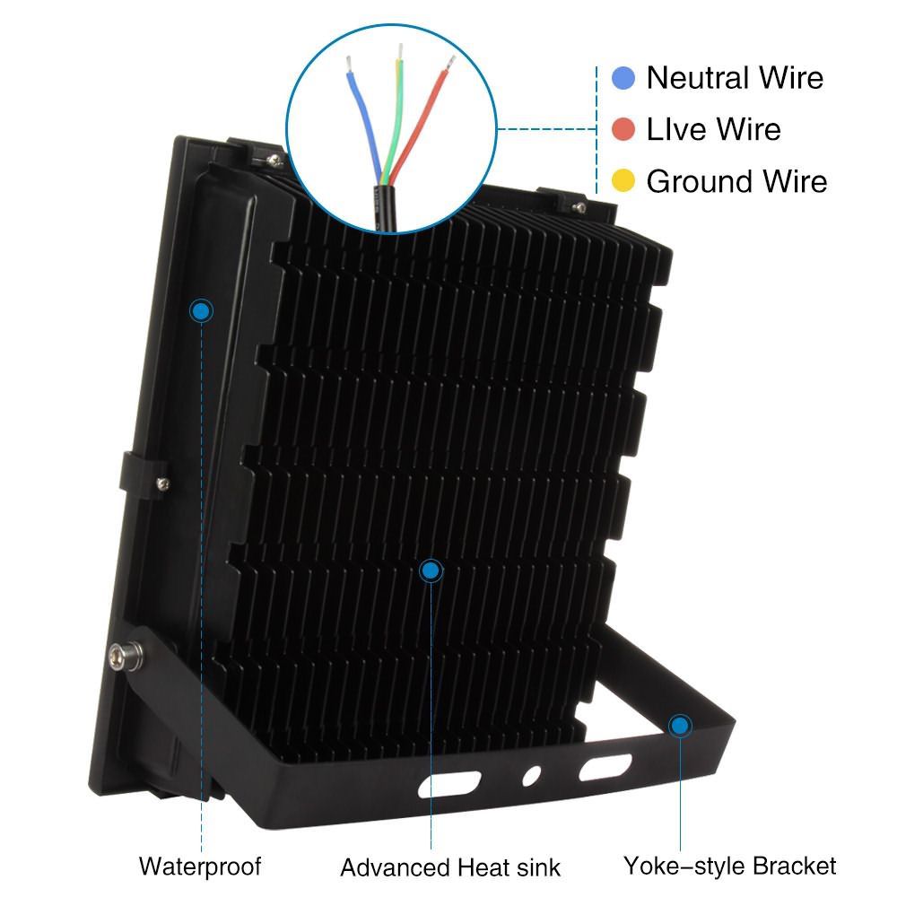 aluminum material led flood light