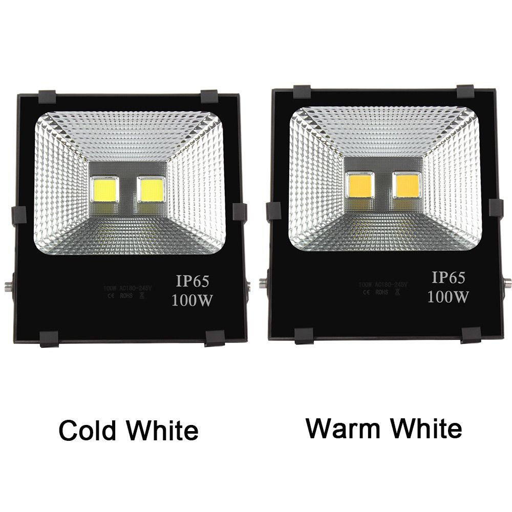 led flood light with warm white and cold white