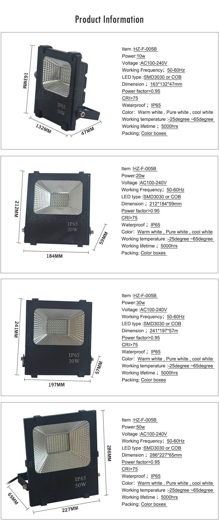 outdoor led flood light 