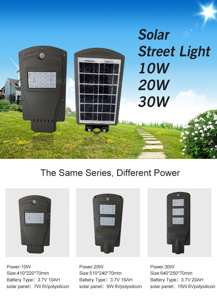 integrated solar street light price 10w