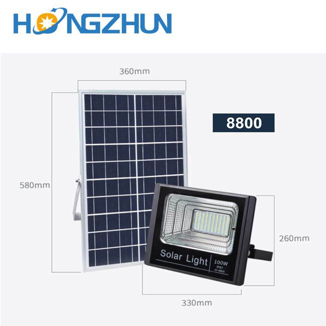 100w solar flood light energy saving yard flood lights