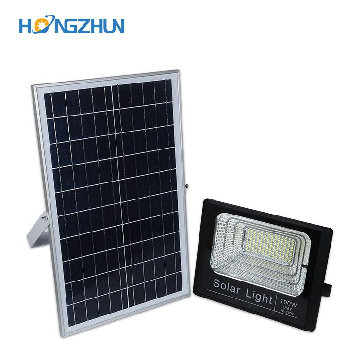 New LED flood light 100w solar outdoor high power flood lights with USB