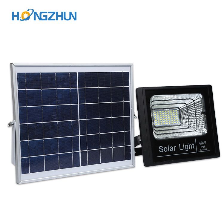 Aluminum alloy lamp body material solar led flood light 60w outdoor led wall pack light IP65 solar flood lights