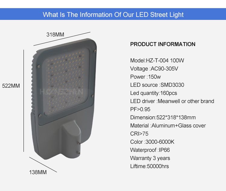 150w led street light