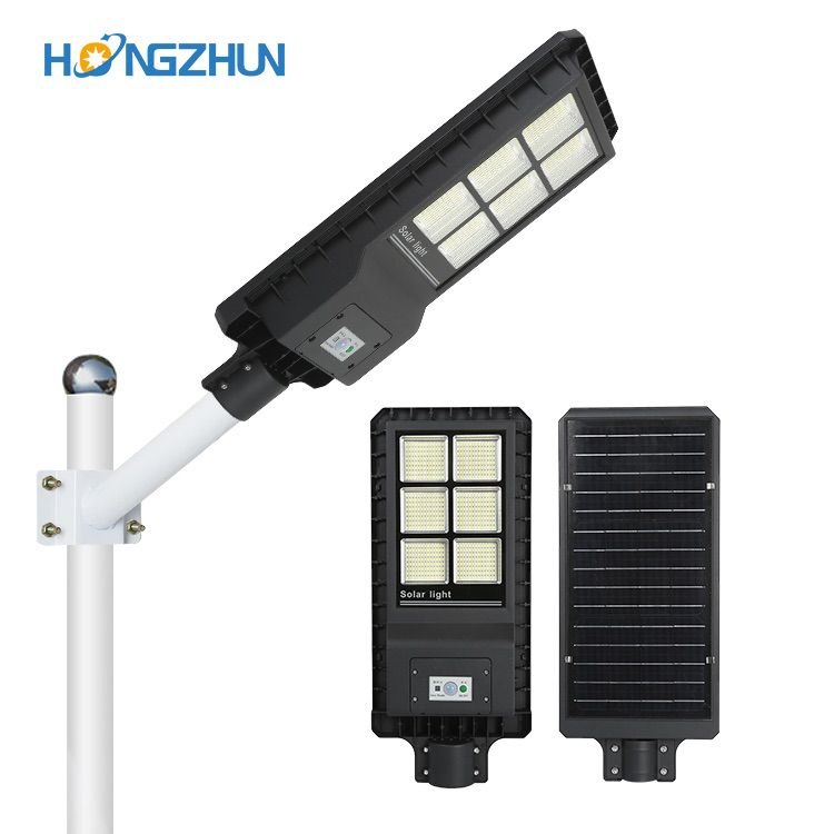 solar street light lazada high lumen waterproof ip65 Aluminum  120w  integrated led solar street lights price