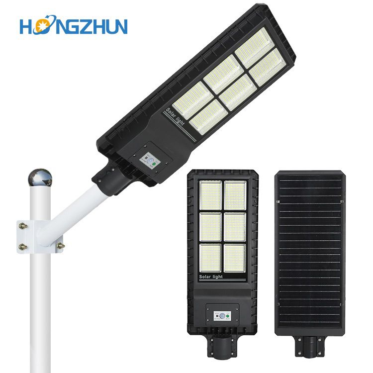 solar powered led street light with auto intensity control hIgh lumen ip65 waterproof 180w integrated solar led street light