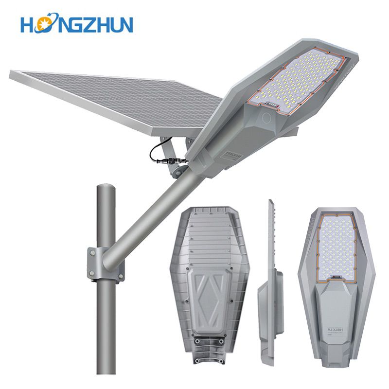 high quality 100w 200w 300w 400w led solar street light Light Control +time control solar commercial street light