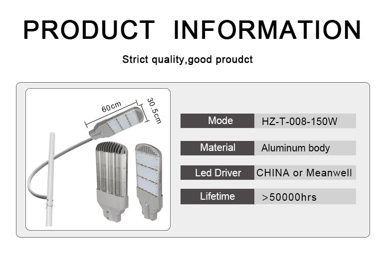 5 led street light specification