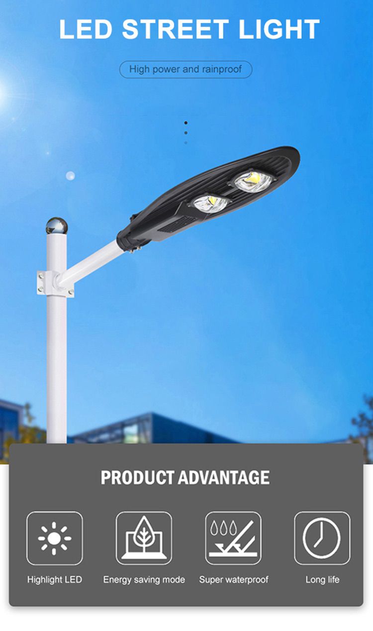 3-200w led street light outdoor