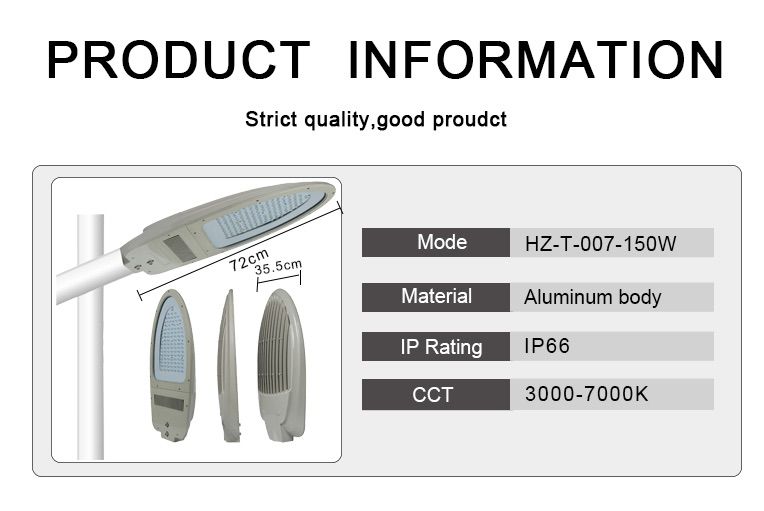 5-150w high quality led street lighting