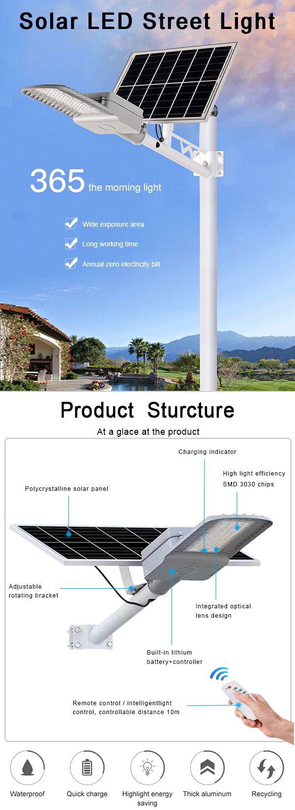 3-the new rural urban road lighting project quality solar street lights