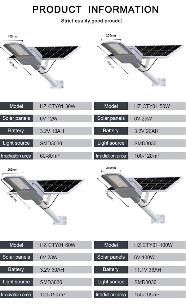 5-split solar street light with new technology