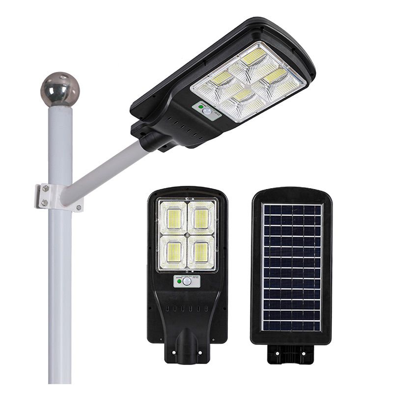  Large capacity lithium batteries integrated solar LED street light with ABS engineering shell