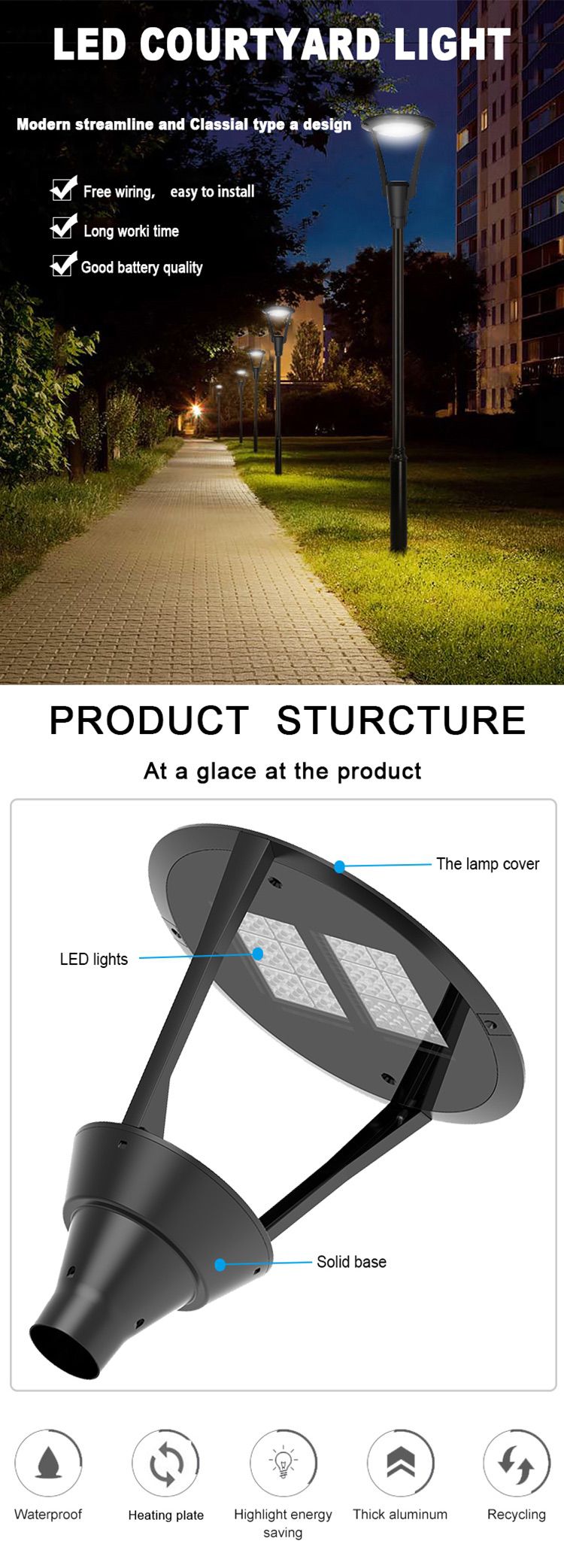 3-Hot Selling Flickering Landscape Garden Lamp