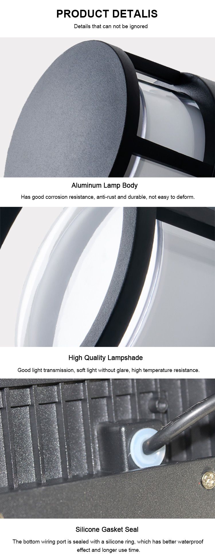 7-IP65 waterproof aluminum led pillar lamp