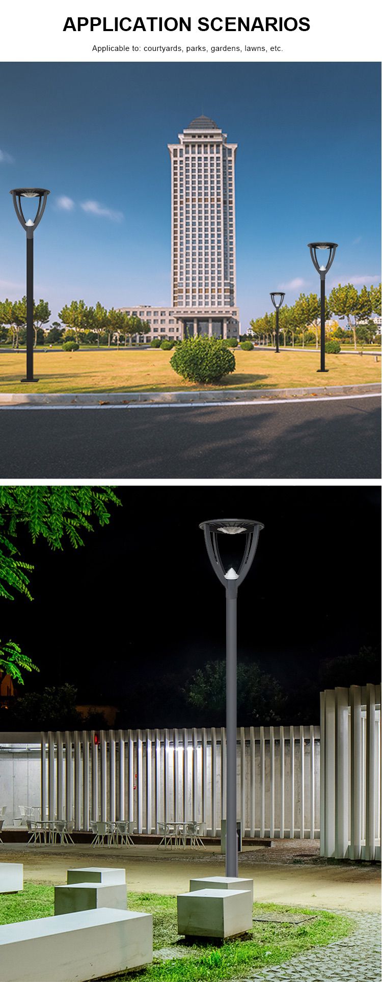 8-ce led garden light