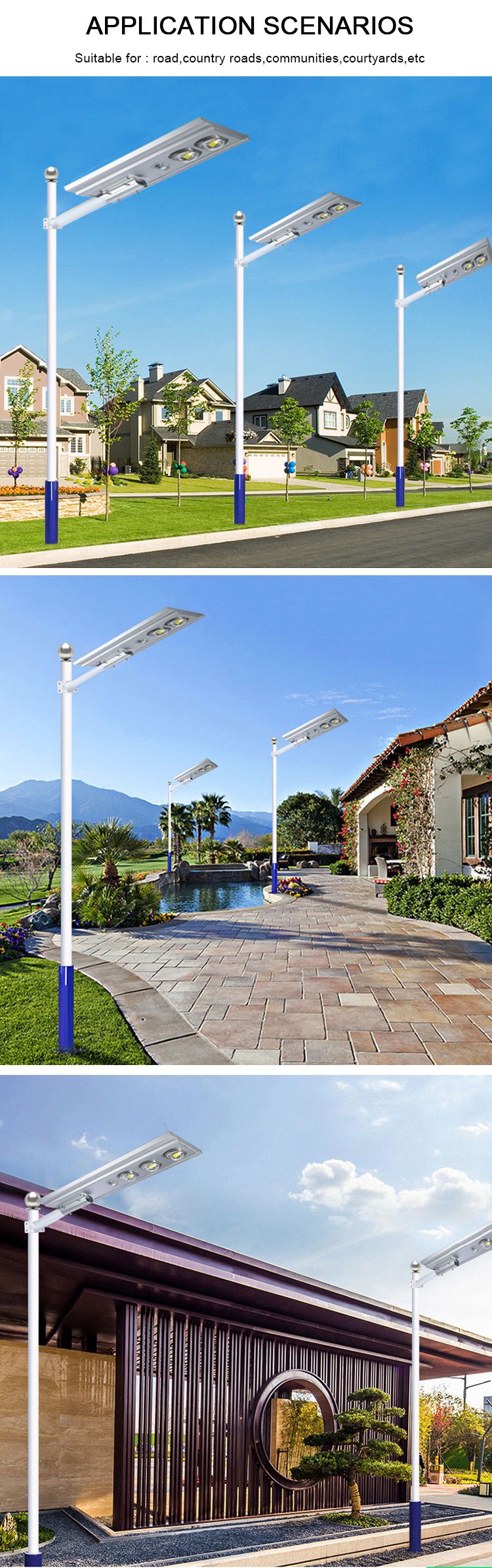 9-100w led solar street light