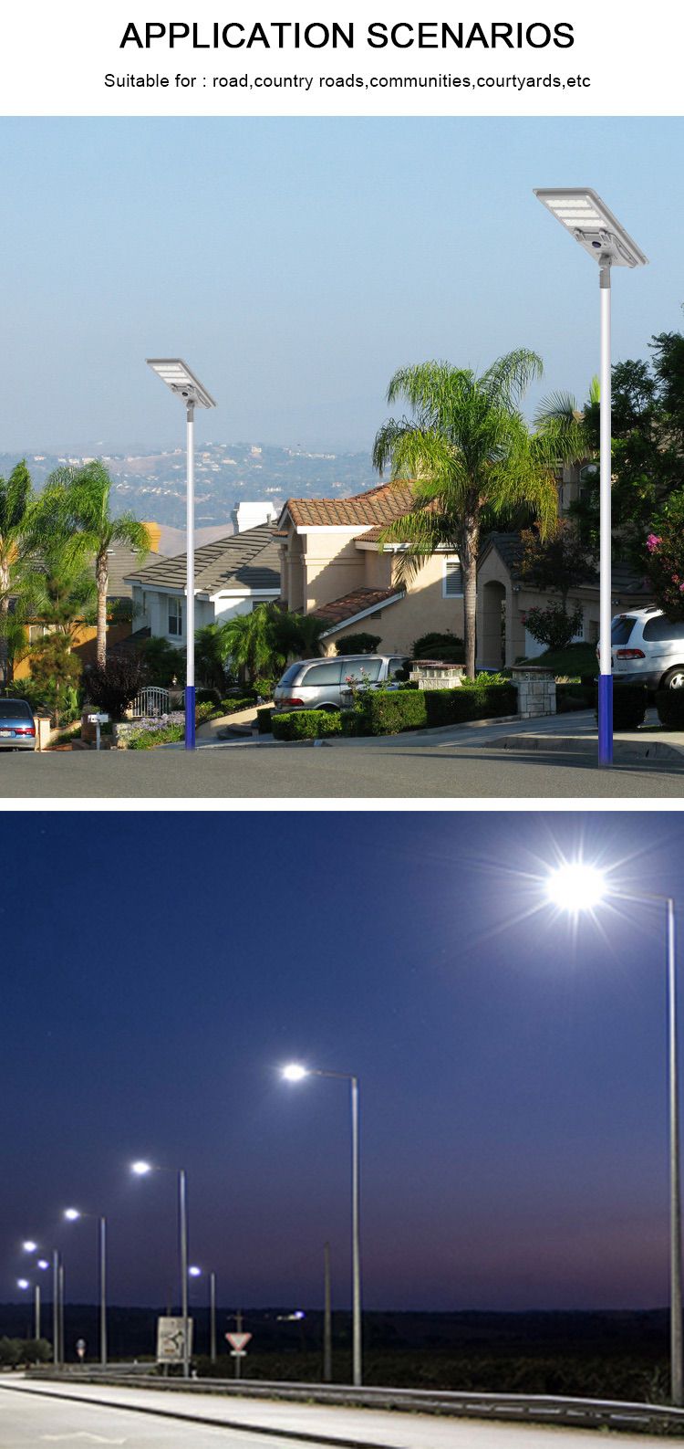 9-led solar street light 300w