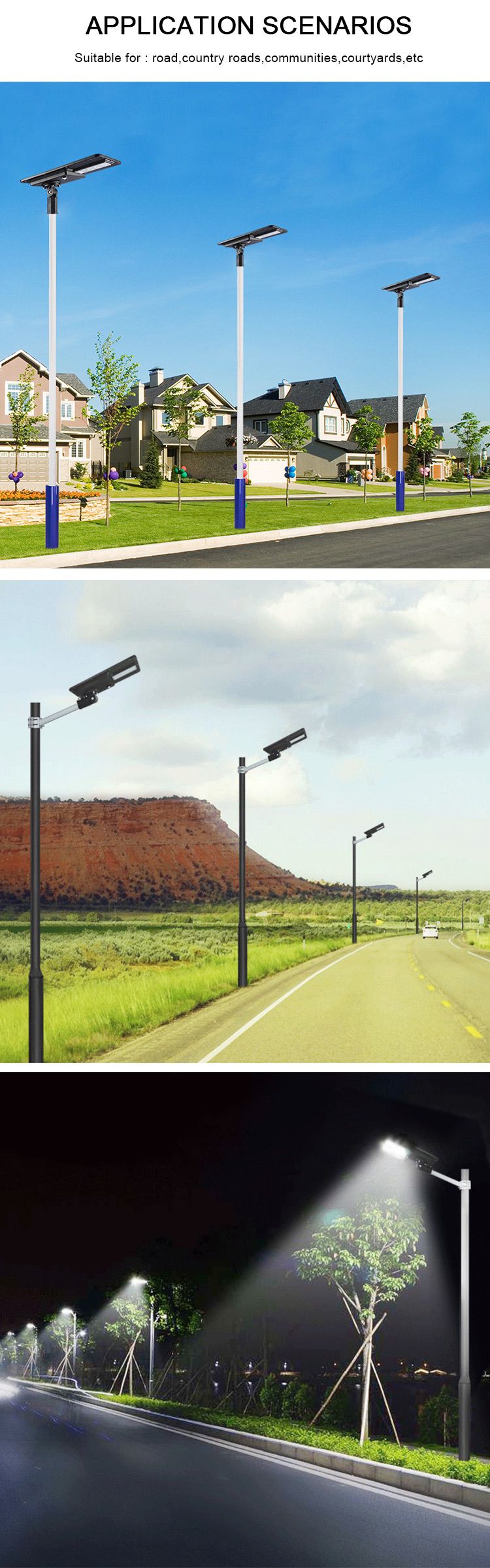 9-solar street light with motion sensor