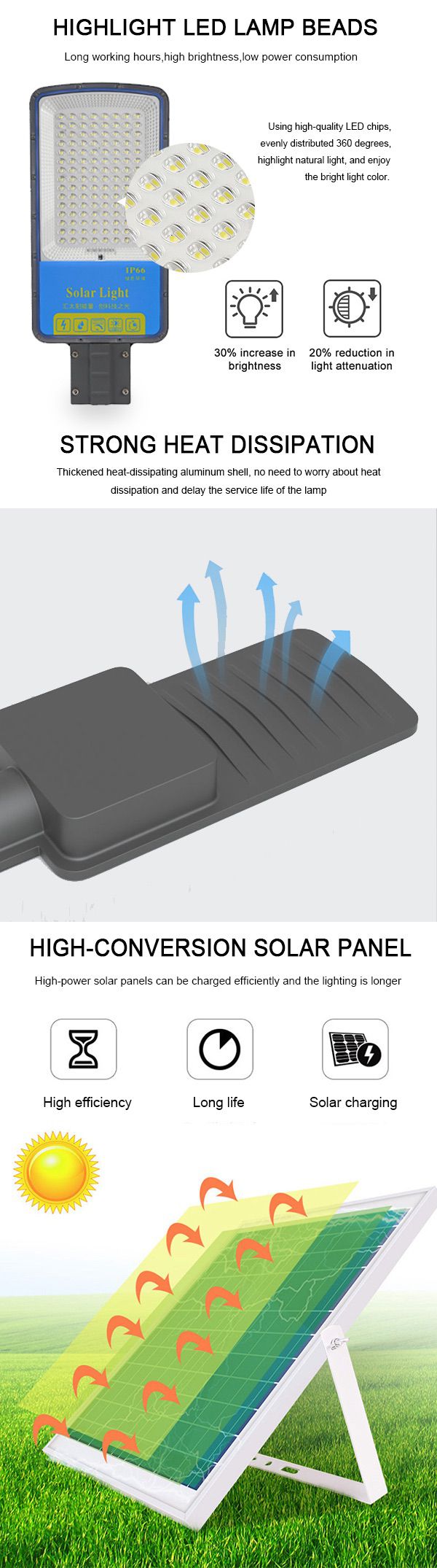 4-automatic control infrared sensor outdoor  solar street lights