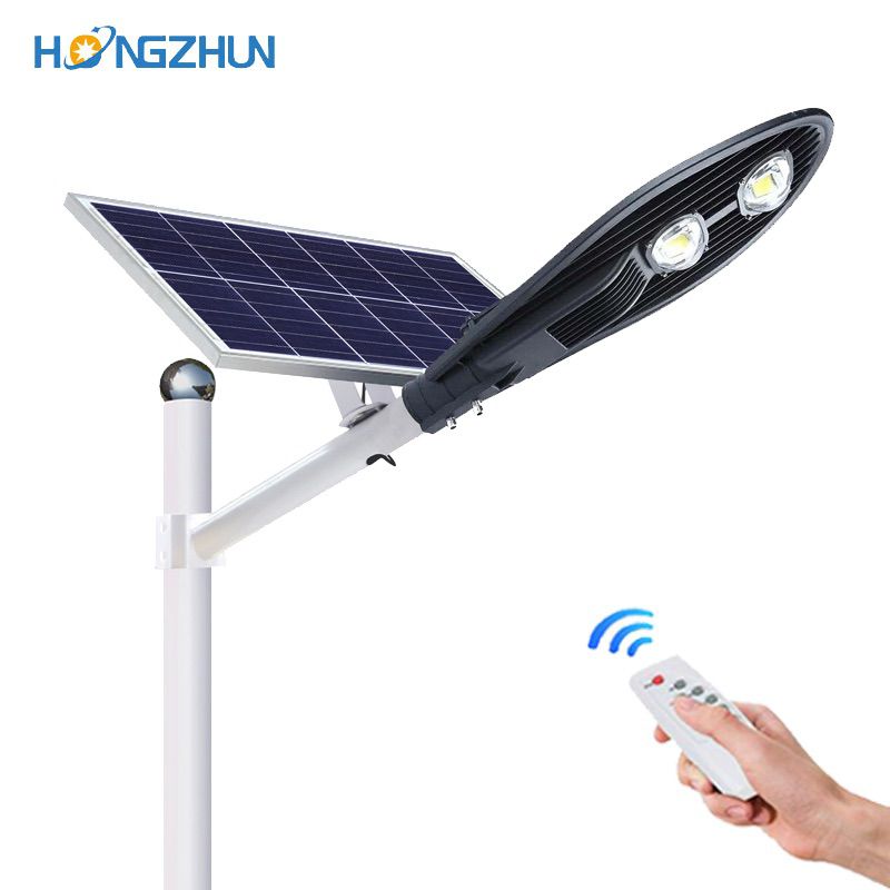 New rural LED integrated human body induction super bright high-power street lamp 100W solar street light