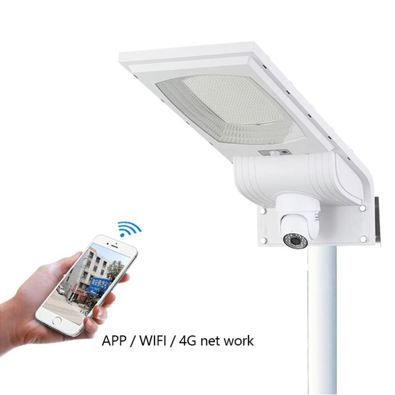 Super Brightness Outdoor SMD Chips Waterproof IP65 CCTV 50W 100W 150W Integrated LED Solar Street Light With Camera