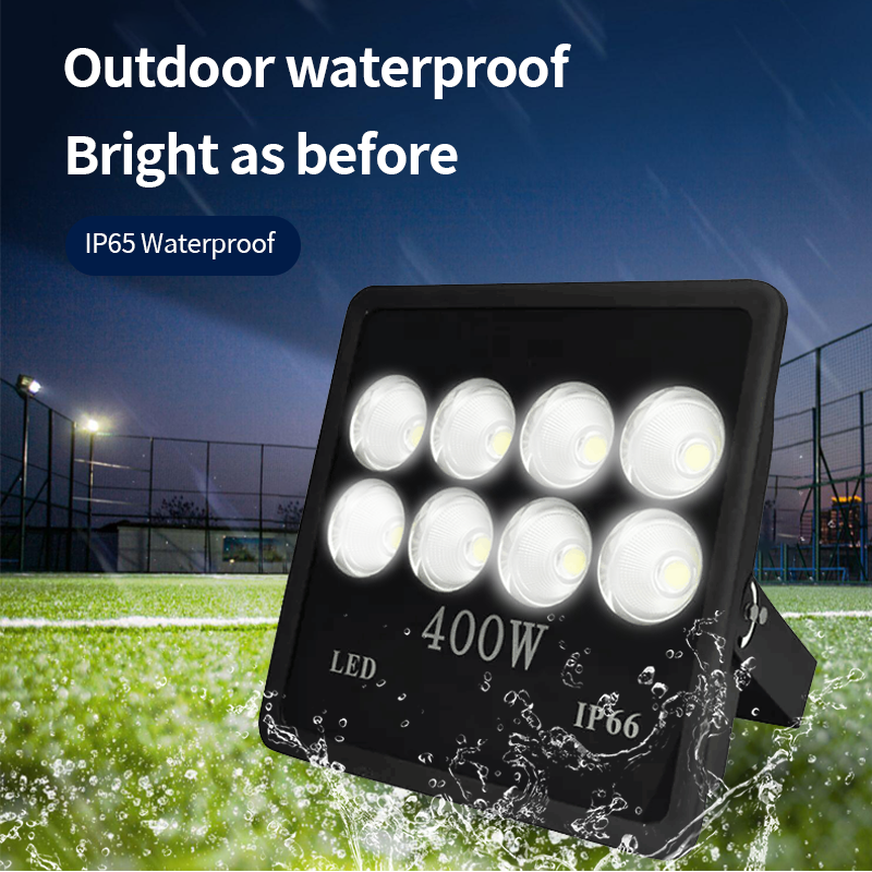 Super Bright Black Street Lighting Fixture 150W 200W 300W 400W LED Outdoor Flood Light