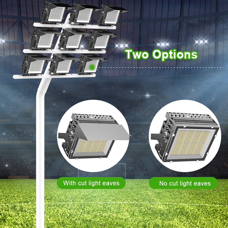 High brightness led flood light, outdoor LED stadium light, outdoor square high pole light, football field sports lighting