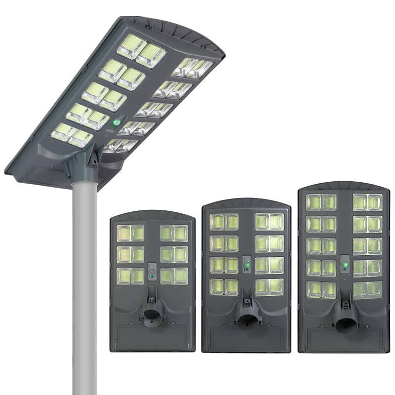 Hongzhun lighting Outdoor IP65 waterproof ABS 200w 300w 400w integrated all in one led solar street light