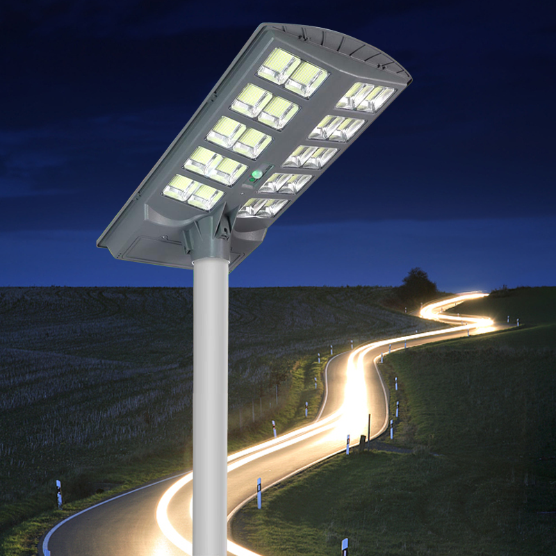 Hongzhun lighting Outdoor IP65 waterproof ABS 200w 300w 400w integrated all in one led solar street light