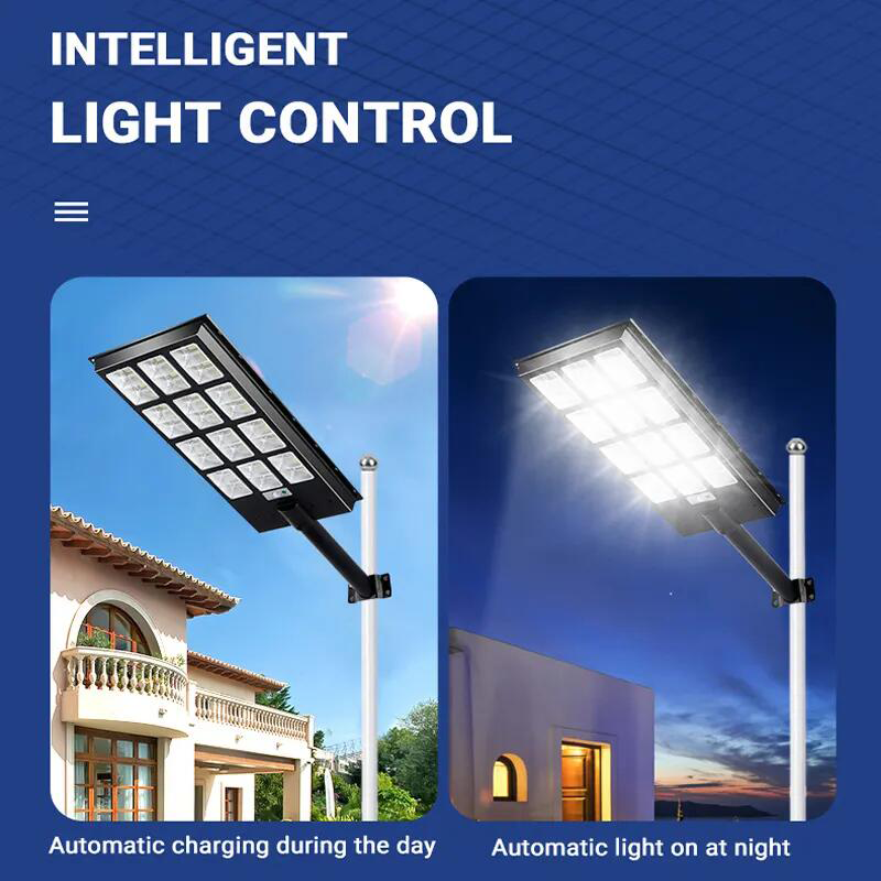 Long Working Time Solar Street Lamp Motion Sensor Abs Waterproof Ip65 200W 300W 400W Outdoor All In One Led Solar Street Light