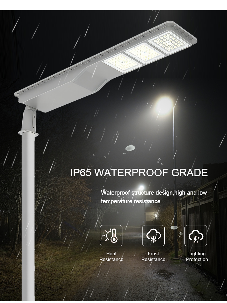 Aluminum material all in one solar street light brighter road lamp easy to install