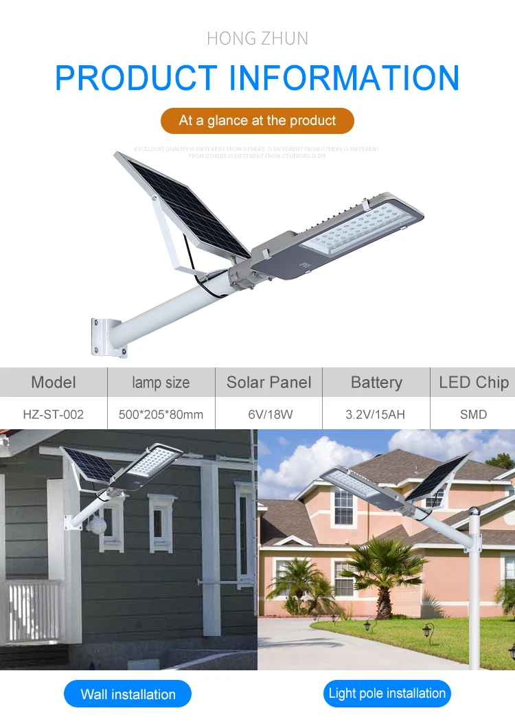 High Power smd Waterproof 30w 50w 100w 200w solar led street light