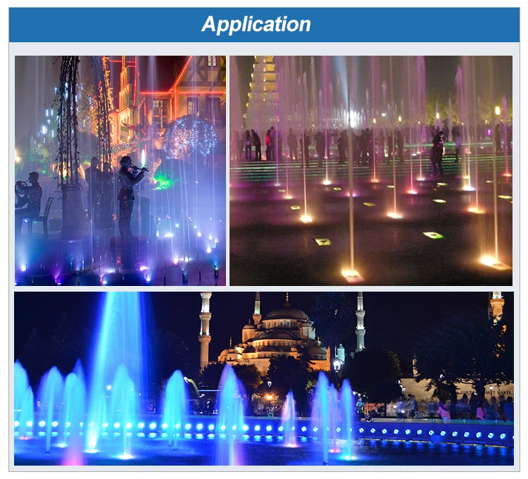 Hot sale fountain decoration ip68 outdoor waterproof 9w 12w 15w 18w led underwater light
