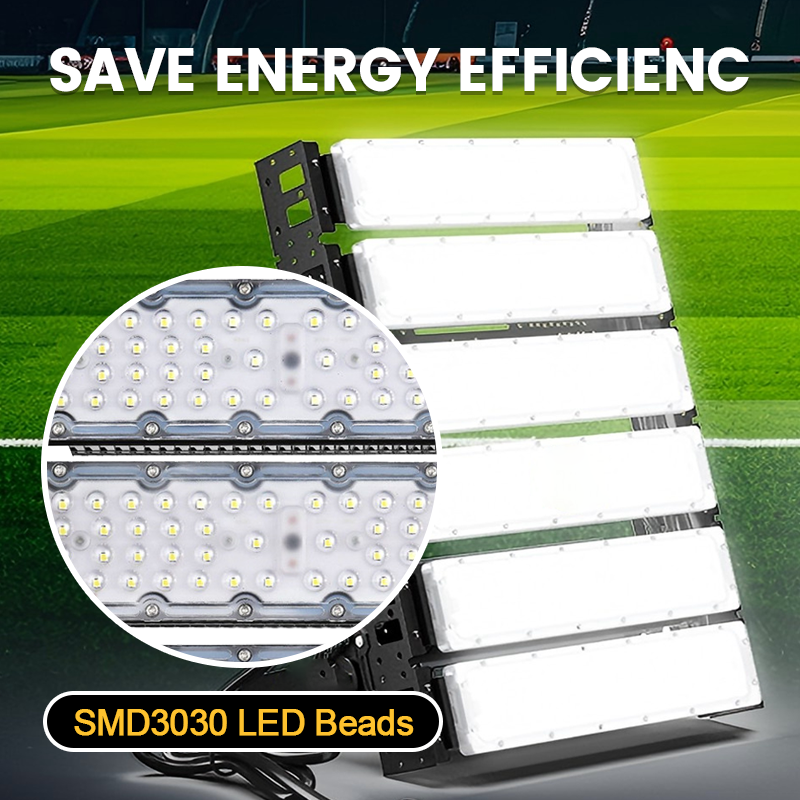 High Lumen Waterproof IP65 IP66 Aluminum Outdoor Sport Stadium Court 100W 150W 200W 300W 400W 500W 600W Module Led Flood Light