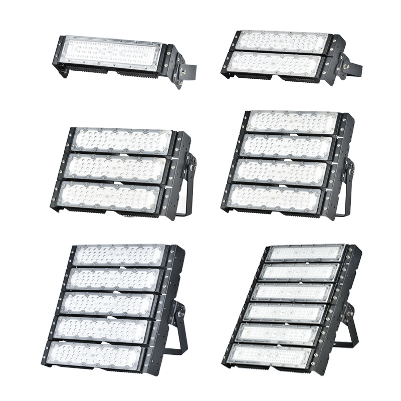 High Lumen Waterproof IP65 IP66 Aluminum Outdoor Sport Stadium Court 100W 150W 200W 300W 400W 500W 600W Module Led Flood Light