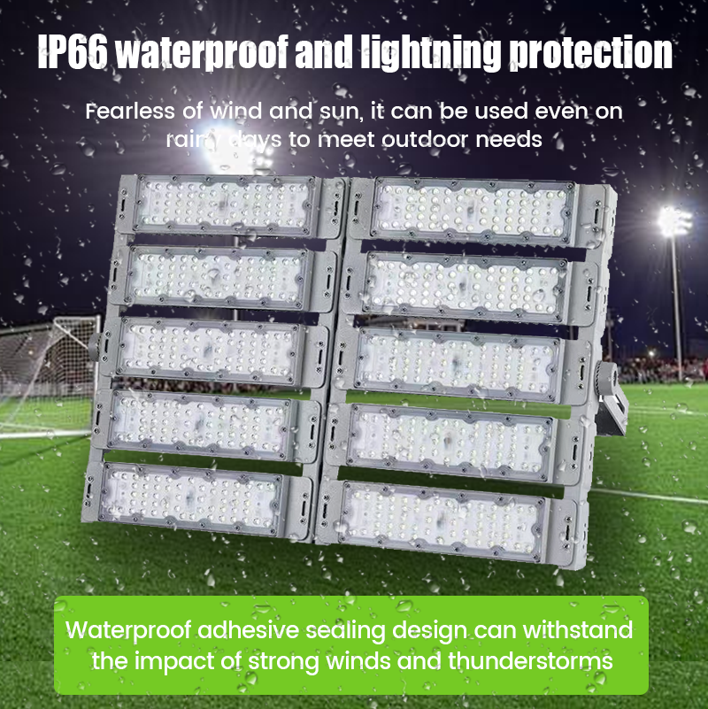 100W-600W LED Flood Light for Sports Stadium Outdoor Court Waterproof IP65 Adjustable Lighting Angle Premium LED Flood Lights
