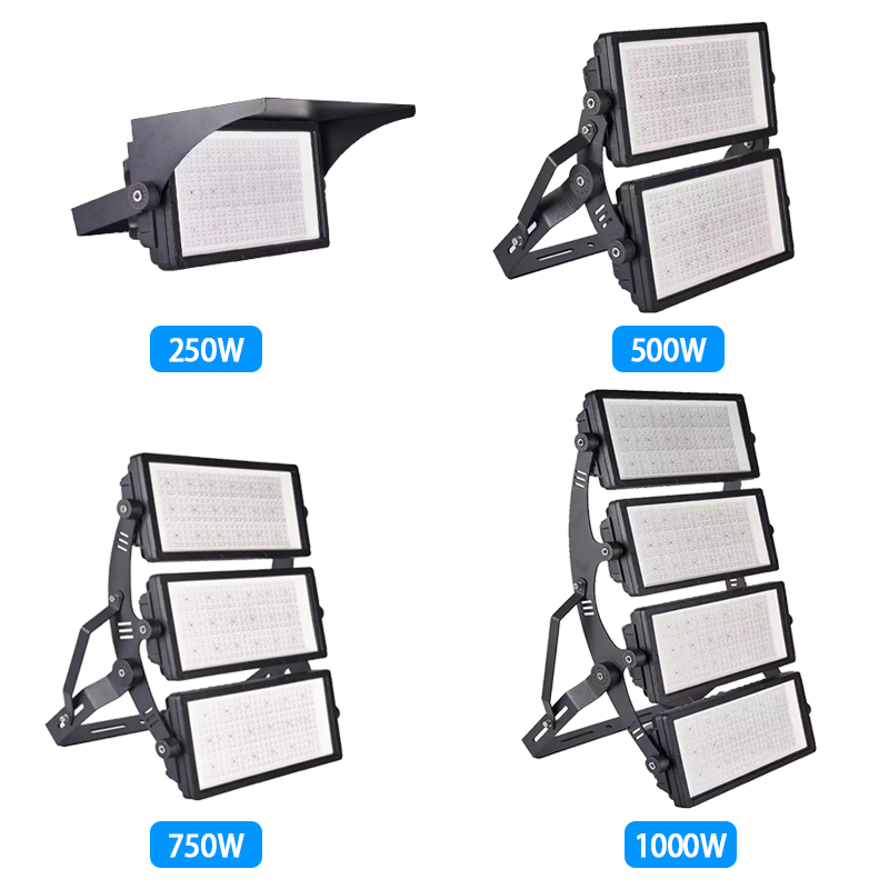 High Lumen SMD LED Flood Light 50W-2000W High Brightness for Football Soccer Stadium Waterproof IP65 IP67 Aluminum for Sports