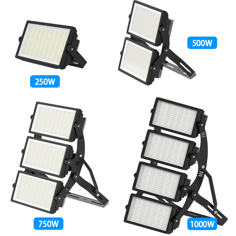 Super Bright 200W-400W LED Flood Lighting Waterproof IP65 IP67 SMD Aluminum Lamp Body for Football Stadium Outdoor Flood Lights