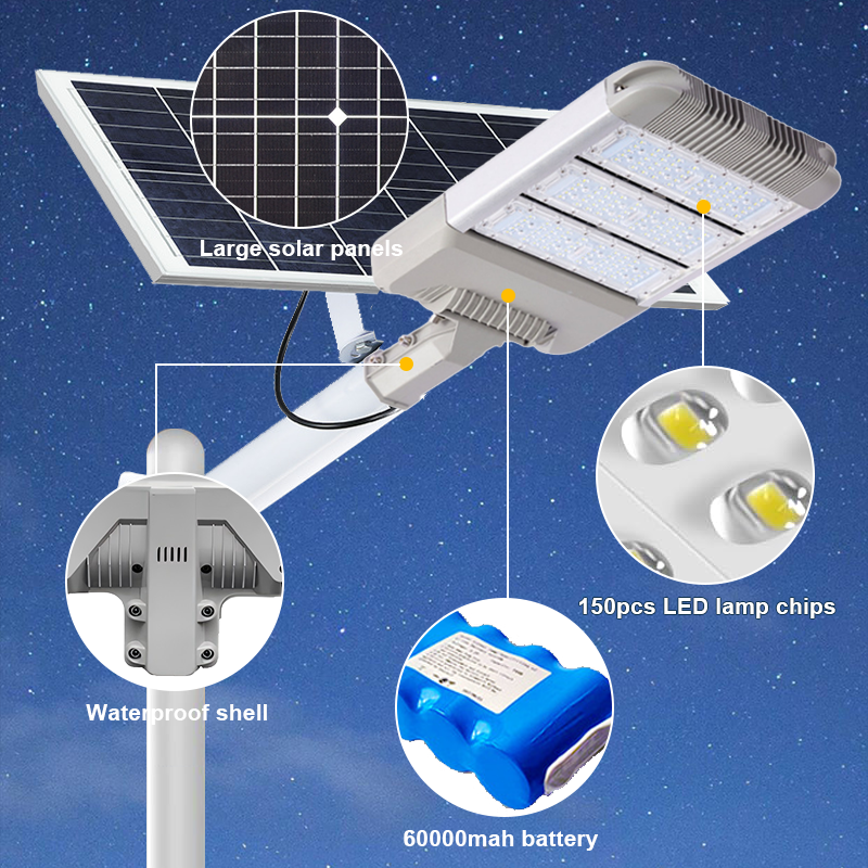 High Brightness SMD3030 Aluminum Waterproof IP65 LED Solar Street Light Module 30W 50W 80W 100W 120W 150W 200W Solar Road Lamp