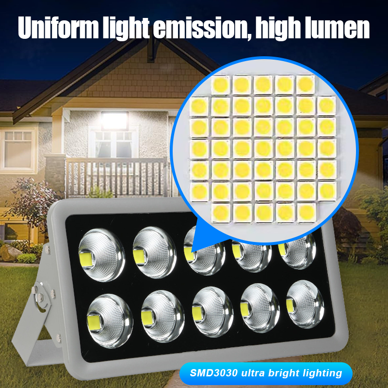 Super Bright Garden Stadium Light 100w 200w 300w 500w 800w 1000w Ip66 Waterproof Sports Stadiums Outdoor Cob Led Flood Light