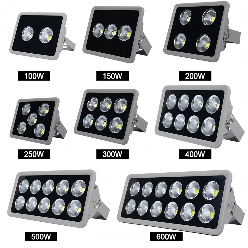 Super Bright Garden Stadium Light 100w 200w 300w 500w 800w 1000w Ip66 Waterproof Sports Stadiums Outdoor Cob Led Flood Light