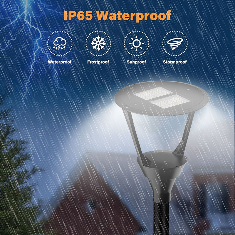 High Quality Factory Die Casting Ip66 100W Led Garden Lights Post Top Garden Led