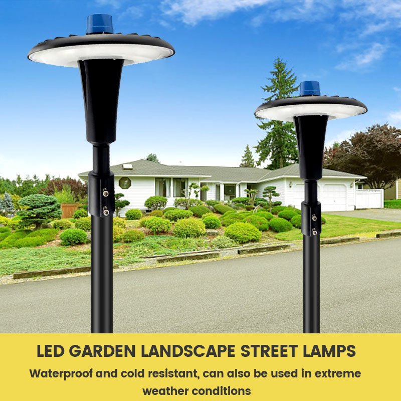 Photocell Function Circular Post Top Lighting Outdoor Waterproof IP65 10w 30w 50w 80w 100w 150w Outdoor Led Garden Lights