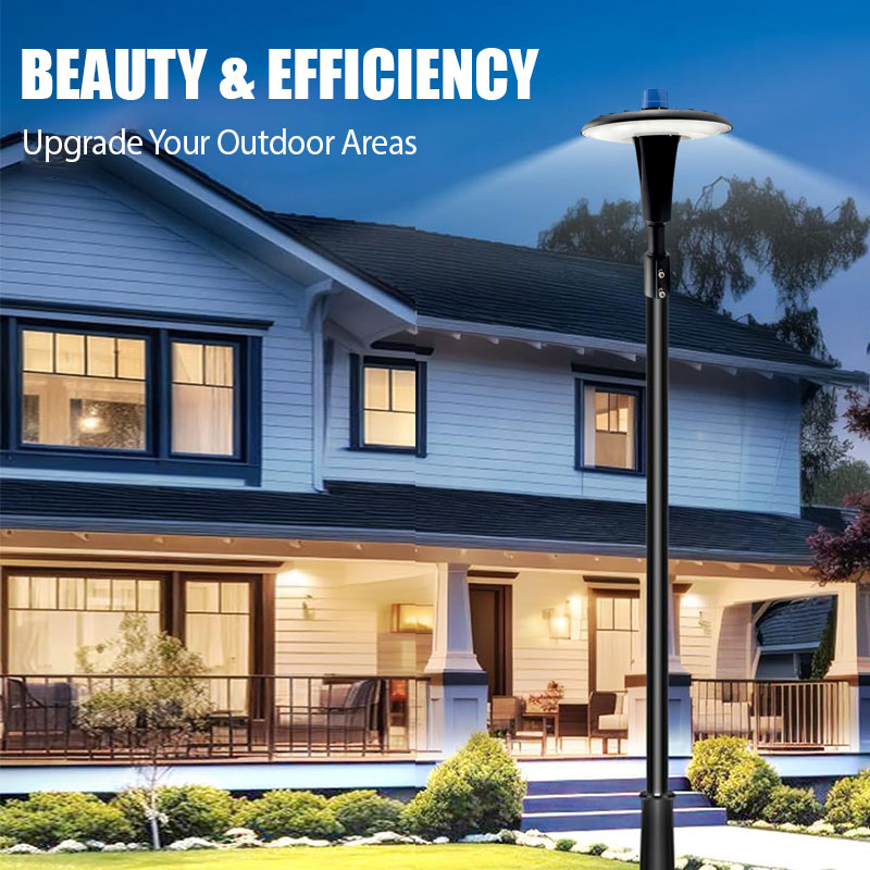 Photocell Function Circular Post Top Lighting Outdoor Waterproof IP65 10w 30w 50w 80w 100w 150w Outdoor Led Garden Lights