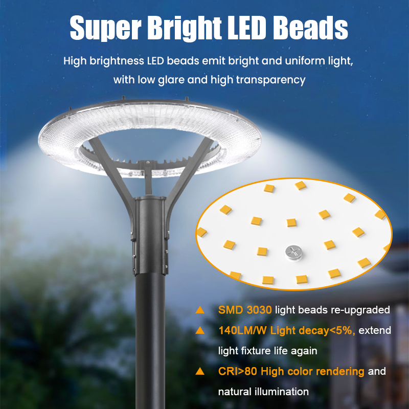 Round Shape Aluminium LED Garden Light with or Without Motion Sensor, Outdoor Garden Light with Waterproof IP66