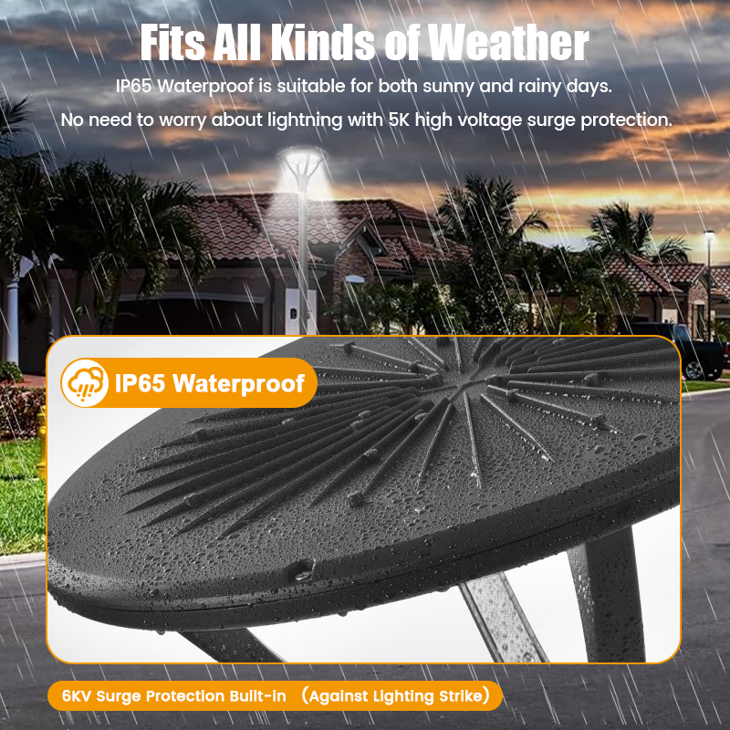 High Quality Solar and LED Street Lights All in One Outdoor Lighting with Amber Light Option for Home Street Projects