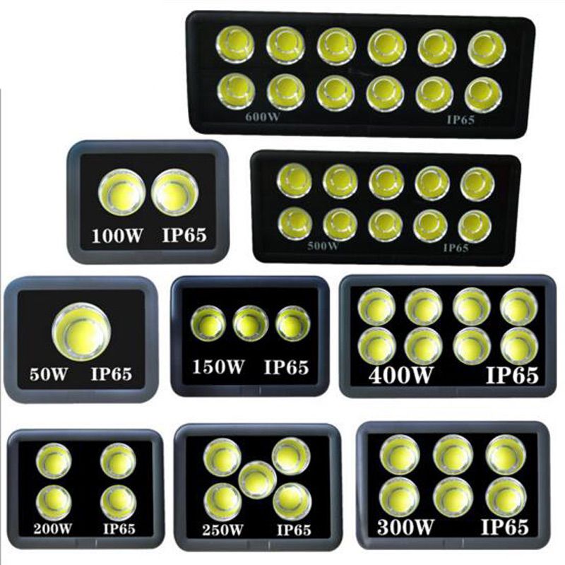  COB LED Floodlight 100W 200W 300W 400W 500W 600W Warm Cold White LED Flood Lights Outdoor LED Flood Lighting