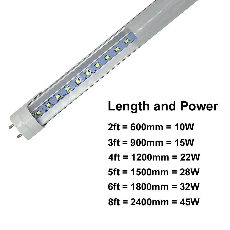 4ft 22W T8 Led Tube Light 1200mm AC85-265V Single Row SMD2835 led lamp 2 years warranty CE RoHS Store In US 100pcs/lot
